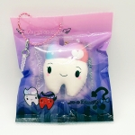 มินิสกุชชี่ฟันแบรนด์คิวตี้ครีเอทีฟมีโซ่ไข่ปลาสีชมพูหอมนุ่มน่าสะสมมากมาย