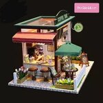 โมเดลเด่นดังแห่งความสุขของคอกาแฟCoffee time modelโมเดลร้านกาแฟจำลอง ร้านคาเฟ่ ชุด coffee time คลาสสิคสไตบ์น่าสะสม