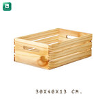 ลังไม้ ขนาด 30x40x13ซม. - ลังไม้สน ลังไม้อเนกประสงค์ กล่องไม้ งานปราณีต คุณภาพเยี่ยม! กล่องไม้ใส่ของ