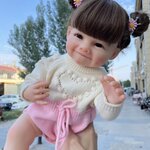 NPK 55 ซม. กาวเต็มยิ้มลักยิ้มเด็กจำลองเด็กทารกเกิด