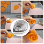 แม่พิมพ์ดอกกุหลาบ A361 Rose petal cutters setสำหรับนักประดิษฐ์ดอกไม้จากดินปั้นโดยเฉพาะ