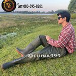 2023ใหม่ รองเท้าบูทกางเกงกันน้ำ กางเกงกันน้ำ pvc อย่างดี กางเกงตกปลา กางเกงกันน้ำเดินป่า กางเกงคุณภาพ กางเกงขายาวกันน้ำ กางเกงกันน้ำคุณภาพ ป้องกันสารเคมี