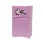 ตู้เย็นจิ๋วพ็อกเก็ตครัวอาหารขนาดเล็กฉากเล่นมินิเฟอร์นิเจอร์รุ่นบ้านตุ๊กตาตุ๊กตาการ์ตูนสีชมพูสำหรับเป็นฉากบ้านตุ๊กตาและนักสะสมของจิ๋ว