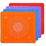 แผ่นรองซิลิโคนสีส้มสำหรับงานปั้นหรืองานทำขนมหลากหลายสีงานfood