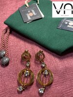 J00040 Brandname: ต่างหู Rosantica Milano ของแท้ 100% รวมถุงผ้า Vintage Earrings Rosantica Milano 100% Authentic Earrings JINGLE JANGLE Bell Balls GEOMETRIC Kinetic