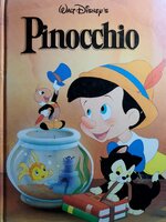 Vintage Disney Pinocchio Book, Disney Classic Series, 1986 Twin Books Large Hardcover