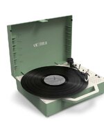 Victrola The Re-Spin เครื่องเล่นแผ่นเสียง แบบพกพาได้ Basil Green