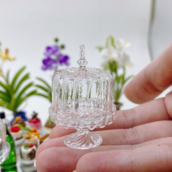 Miniature Glass Stand 2.5 cm., Miniature Jewelry, Miniature Sweet collections