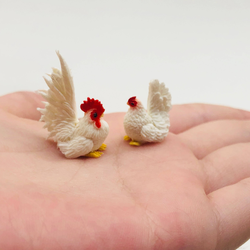 Miniature Bantam Duo,Miniature Chicken 2 pieces