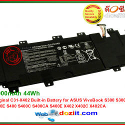 แบตเตอรี่แท้ Original Asus VivoBook S300 S300C S300CA S300E S400 S400C S400CA S400E X402 X402C X402CA Laptop Battery C31-X402 3900mAh 44Wh