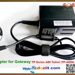 GATEWAY อะแดปเตอร์ (Adapter) 12Vdc 1.5A 18W 3.0x1.0mm (Adapter For Gateway TP Series A60 Tablet)