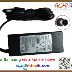 Samsung อะแดปเตอร์ (Adapter) 19V 4.74A 90W-5.5*3.0mm