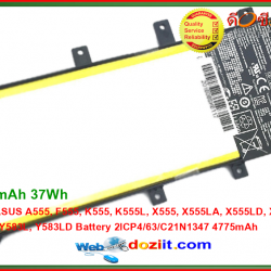 แบตเตอรี่ ASUS A555 F555 K555 K555L X555 X555LA X555LD X555LN Battery 2ICP4/63/C21N1347 4829mAh