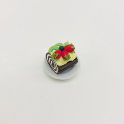 Miniature Dessert on plate ceramic