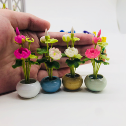Miniature Lotus in Basin (4 pieces/set)
