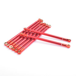 Axial scx10 Aluminum upgrad alloy rod 313MM wheelbase (สีแดง)