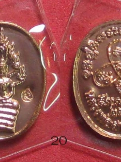(20) เหรียญพระปรกไตรมาส 51 พิมพ์เล็ก เนื้อทองแดง