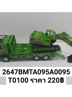 รถบรรทุก+รถแม็คโครตักดิน รถก่อสร้าง ของเด็กเล่น