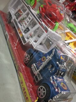 รถเทเลอร์ขนรถมอเตอร์ไซค์ โมเดลรถบรรทุก รถฝาครอบ 2 ชั้น BF118542