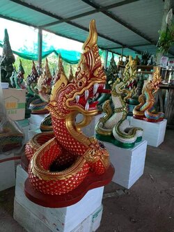 พญานาค สีแดง รุ่นดูดทรัพย์เงินล้าน