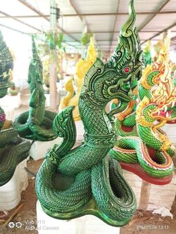 พญานาค สีเขียวมรกต รุ่นเก็บทรัพย์เงินล้าน