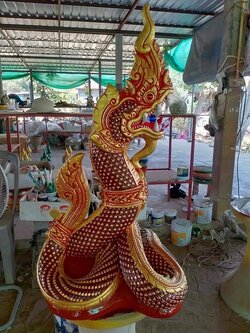 พญานาค สีแดง รุ่นเก็บทรัพย์เงินล้าน