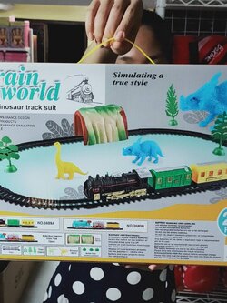 รถไฟ รถไฟของเล่น รถไฟใส่ถ่านของเล่น ของเล่นเด็ก ของเล่นเสมือนจริง ของเล่นเสริมจิตนาการ ของเล่นบทบาทสมมุติ