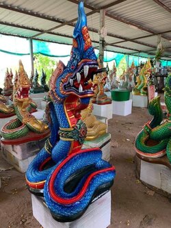 พญานาค สีน้ำเงิน รุ่นเก็บทรัพย์เงินล้าน