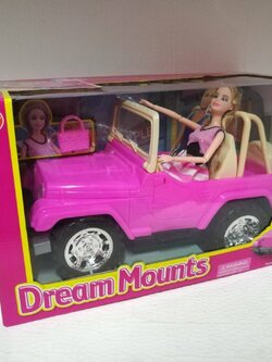 รถจิ๊ป รถมีตุ๊กตา รถตุ๊กตางอแขนขาได้