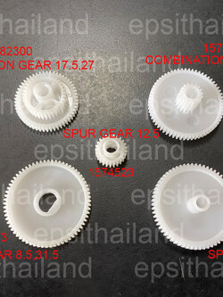 EPSON GEAR-KIT-LQ310 ชุดเฟือง 5 ชิ้น GEAR MAINTENANCE KIT FOR EPSON LQ-310/350/520/1310/LX310/350/520/1310 400 กรัม