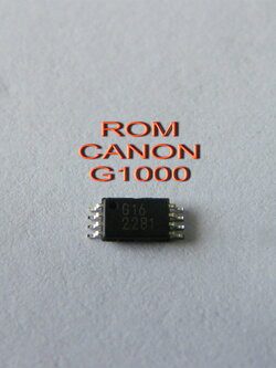 ICROM ไอซีรอมพร้อมใช้งาน canon g1000 แก้อาการบอร์ดล็อค เครื่องฟ้องerror e10 สามารถใส่แล้วใช้งานได้เลย 200 กรัม