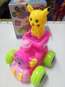 รถไฟการ์ตูนชนถอยมีเสียงไฟ