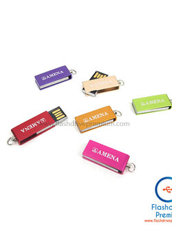 แฟลชไดร์ฟมินิ พร้อมสร้อย (Mini Metal USB Flash Drive)