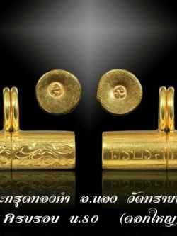 (1) ตะกรุดเนื้อทองคำ นารายณ์แปลงรูป อ.นอง วัดทรายขาว ดอกใหญ่