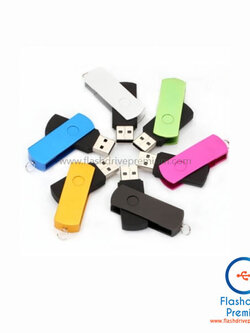 แฟลชไดร์ฟโลหะฝาหมุน (Twister USB Drive)