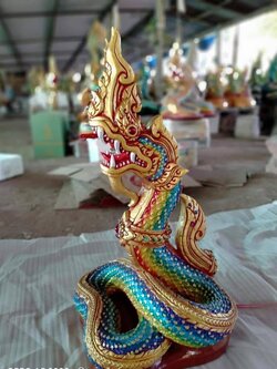 พญานาค สีน้ำเงิน รุ่นทวีทรัพย์