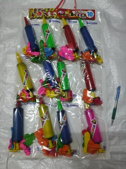 ลูกโป่งหัวใจ แถมกระบอกสูบ