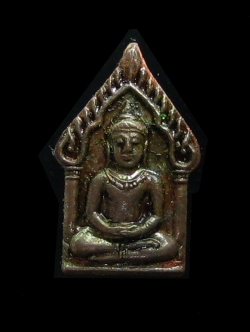 (12) พระขุนแผนยอดขุนพลจิ๋ว ลพ.สาคร เนื้อสัตตตะโลหะ ปี ๓๓ คลุกสีผึ้งหลวงปู่แก้ว