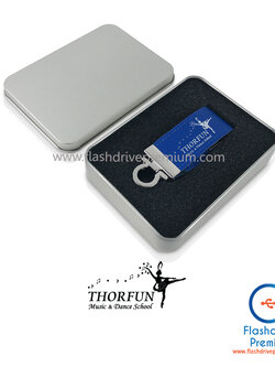 แฟลชไดร์ฟหนัง พวงกุญแจ V.1 (Leather Flash Drive)