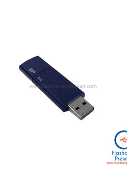 แฟลชไดร์ฟสีน้ำเงิน แบบสไลด์ (Slide USB Flash Drive)