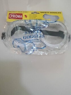 แว่นตากันเชื้อโรค ป้องกันความสะอาดที่ดวงตา (Safety Goggle)