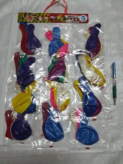 ลูกโป่งมุกคละสี แผง