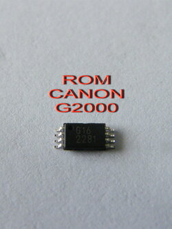 ICROM ไอซีรอมพร้อมใช้งาน canon g2000 แก้อาการบอร์ดล็อค เครื่องฟ้องerror e10 สามารถใส่แล้วใช้งานได้เลย 200 กรัม