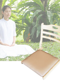 เบาะนั่งสมาธิ พับได้ ไม้แท้ เบาะรองนั่งสมาธิ เบาะรองนั่ง เก้าอี้สวดมนต์ อาสนะ เบาะรองนั่งมีพนักพิง เก้าอี้นั่งสมาธิ เบาะนั่งสวดมน รุ่น HC-020