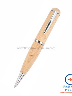 แฟลชไดร์ฟปากกาไม้ (Wooden Pen Flash Drive)