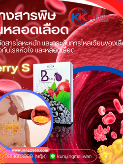 Berry S Detox เบอรี่เอส ดีท็อกเลือด ล้างสารพิษ ฟื้นฟูสุขภาพ ดูอ่อนเยาว์