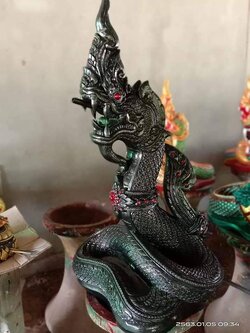 พญานาค สีดำ รุ่นเก็บทรัพย์เงินล้าน