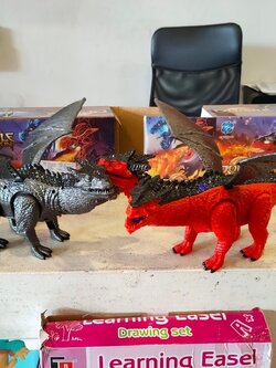 มังกร2 หัว มีปีก มีเสียงไฟ 9915 ของเล่นเด็ก