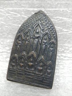 (14) พระเจ้า ""สิบทัศน์ "" หลวงพ่อเงิน วัดดอนยายหอม สร้างปี 2512 พิมพ์เล็ก บล๊อคสายฝน (นิยม) สภาพสวย