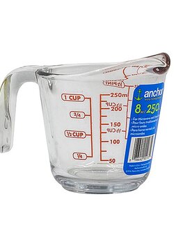 ถ้วยตวงแก้ว ( Anchor ) 250 ml.